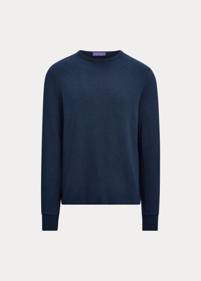 Playeras Ralph Lauren Hombre Azul Marino - Long-Sleeve Crewneck - EVRNU8740